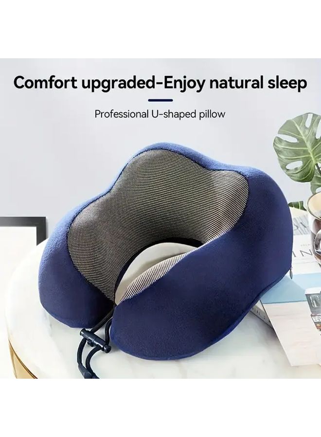 Camel Hump Travel Pillow Pink Slow Rebound Neck Support For Airplane Office Nap - Image 2